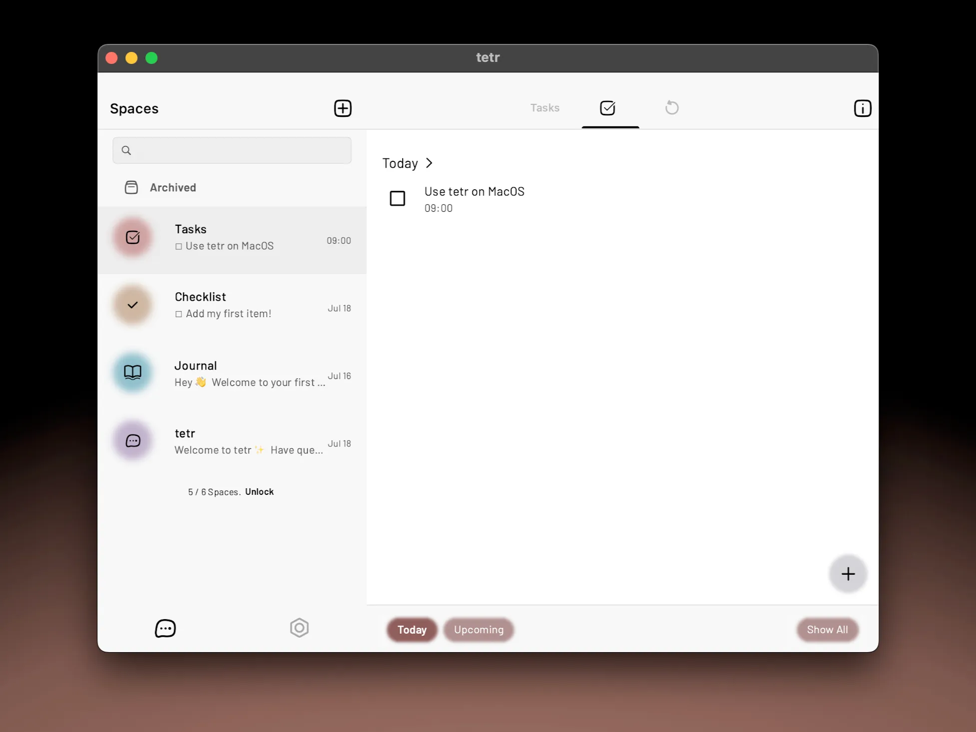 Better support for tasks and Mac for the tetrify app!