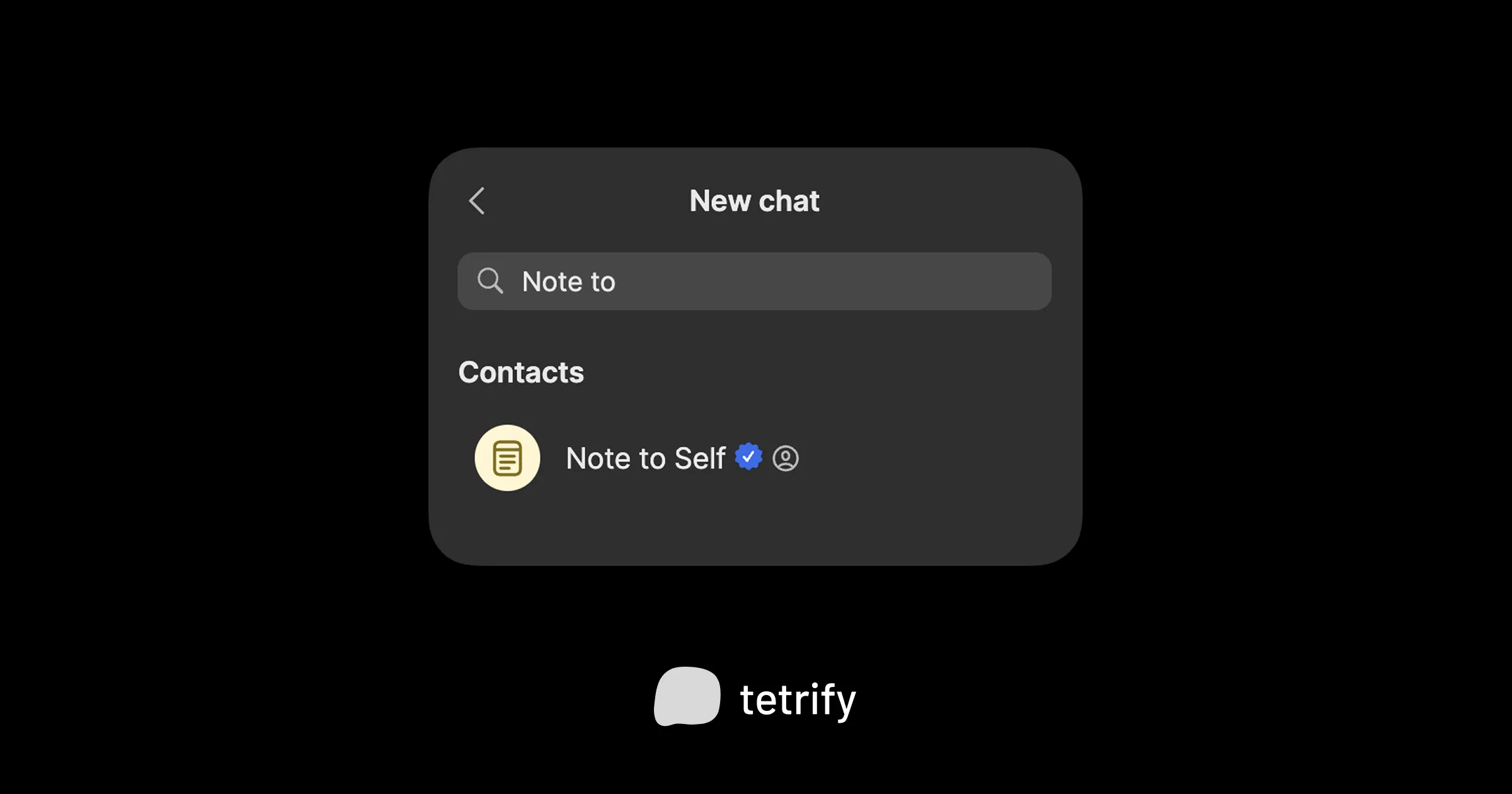 Create encrypted notes on Signal