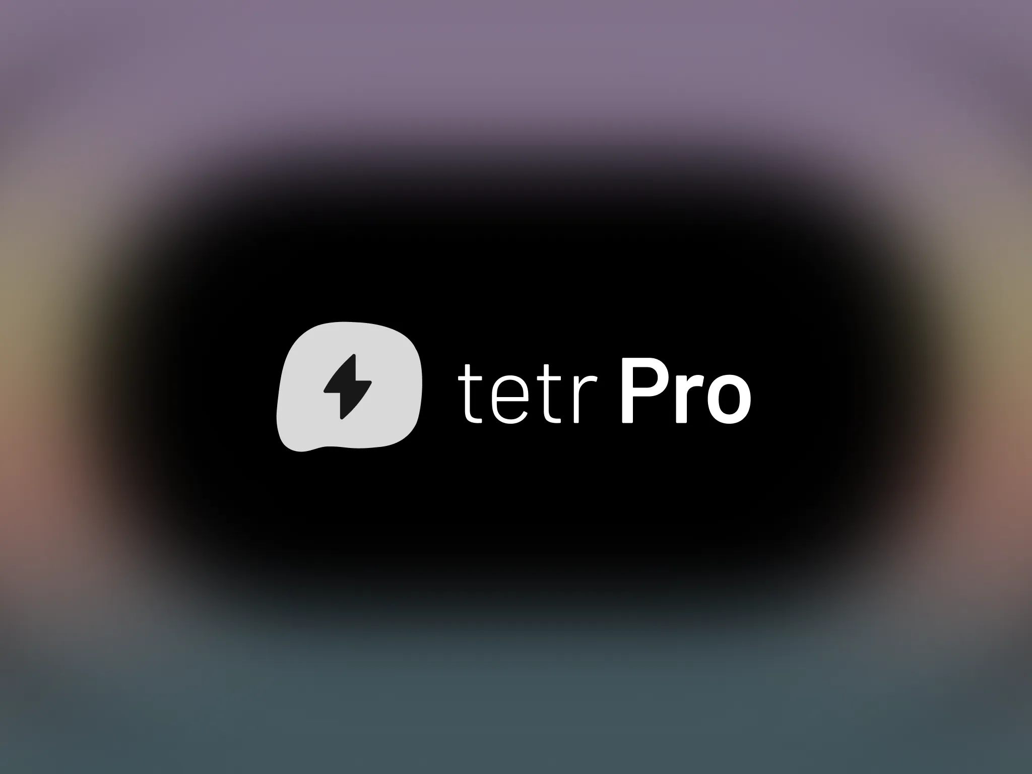 tetrify Pro logo with blurry border around it
